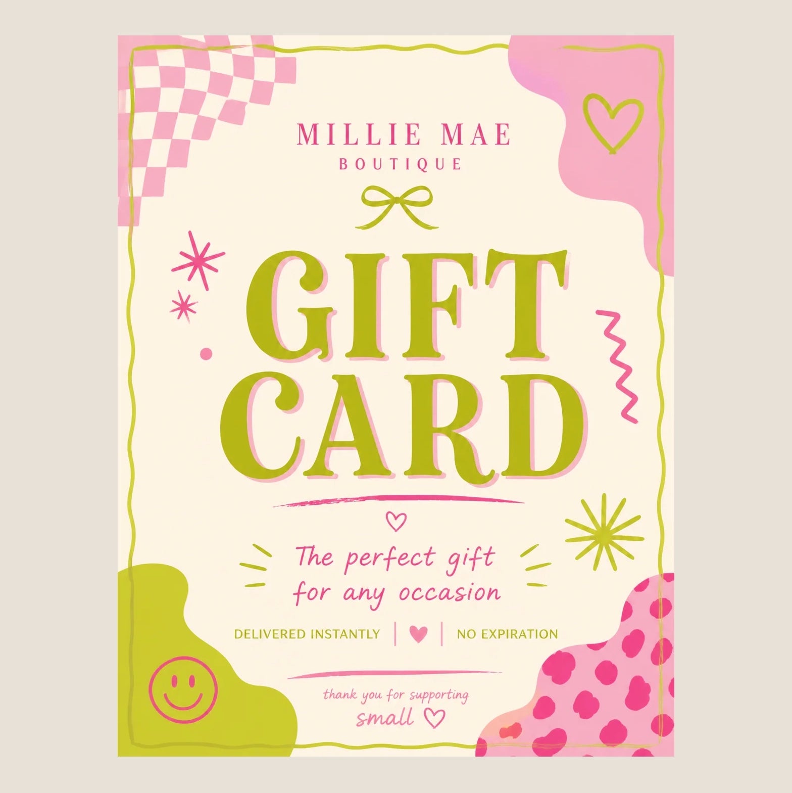 Millie Mae Boutique Gift Card