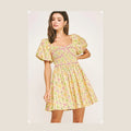 Sweetheart Floral Mini Dress
