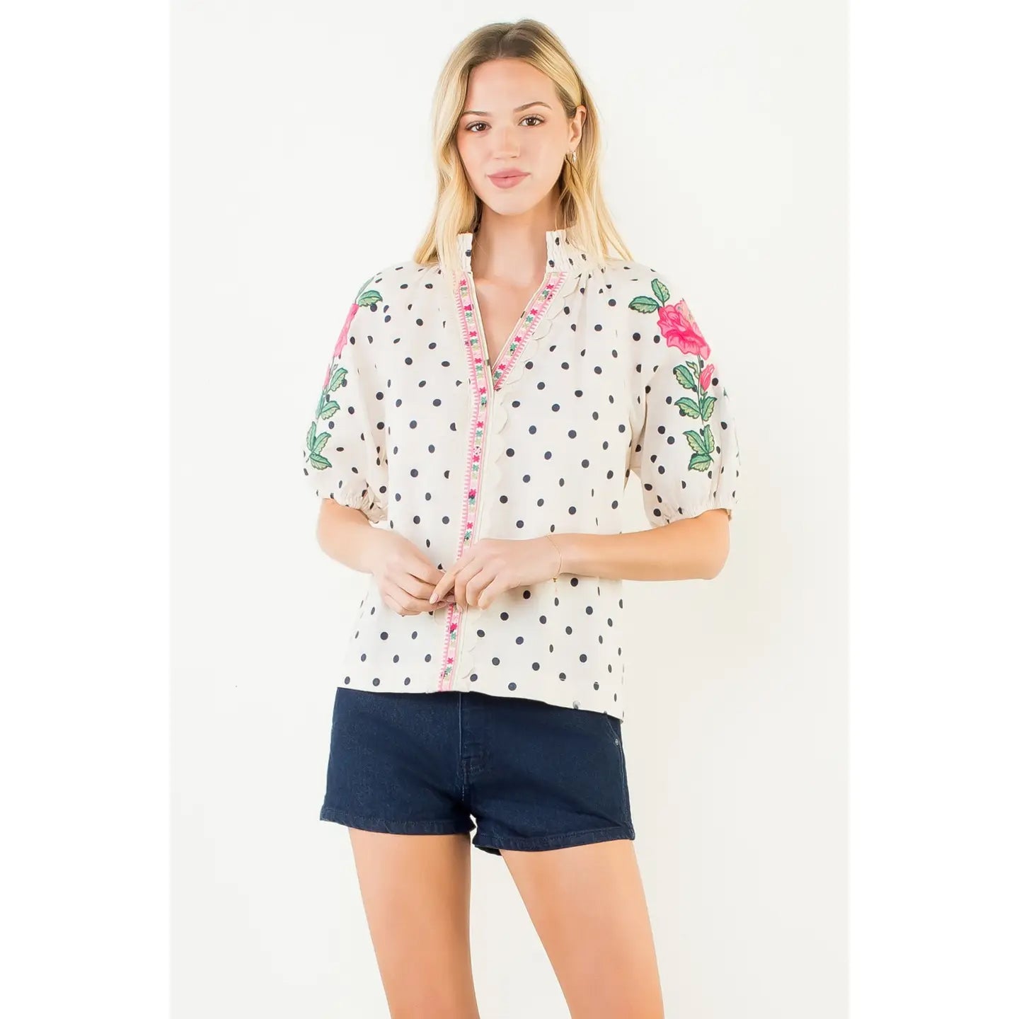 Junie B Polka Dot Blouse
