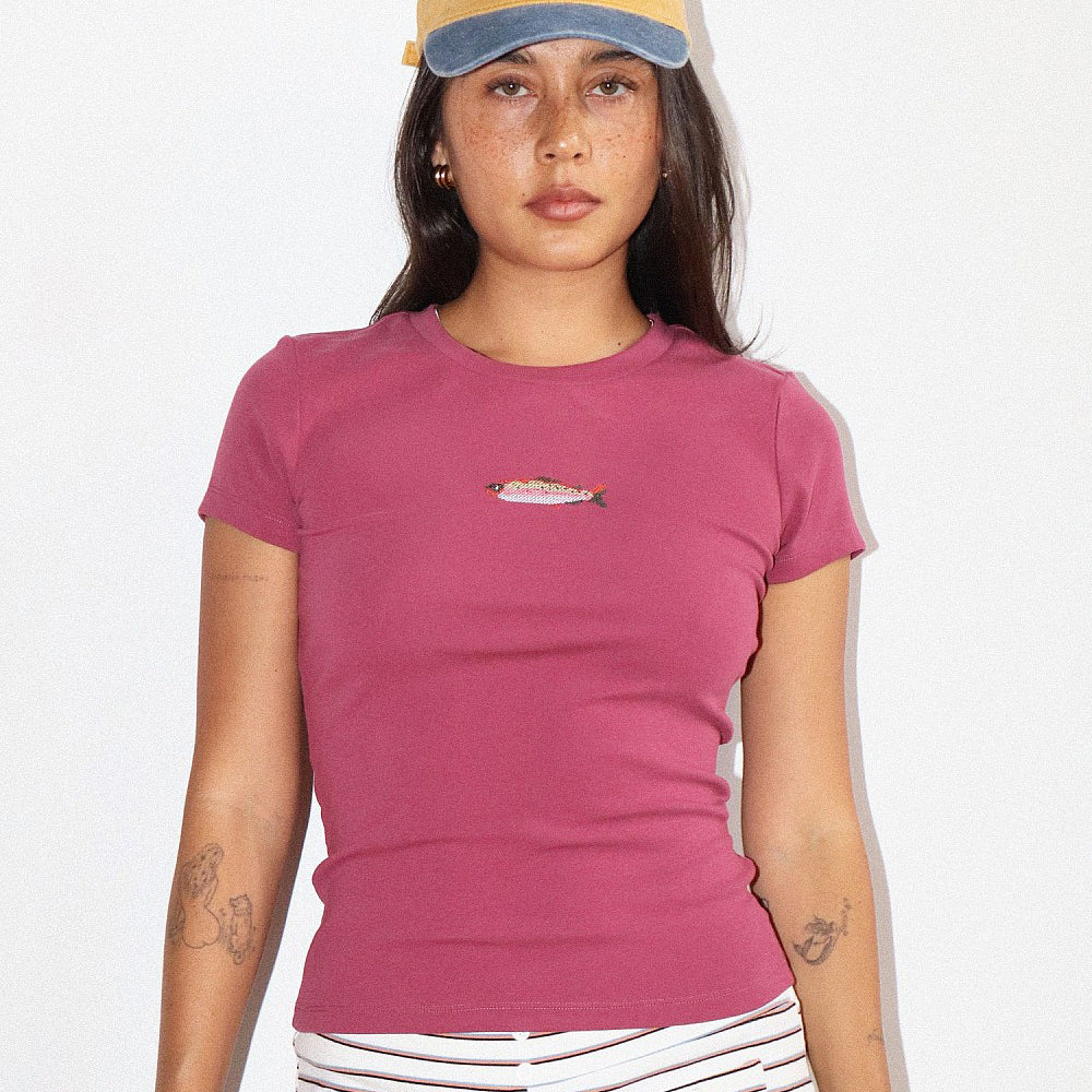 Reel Simple Tee-Rasberry