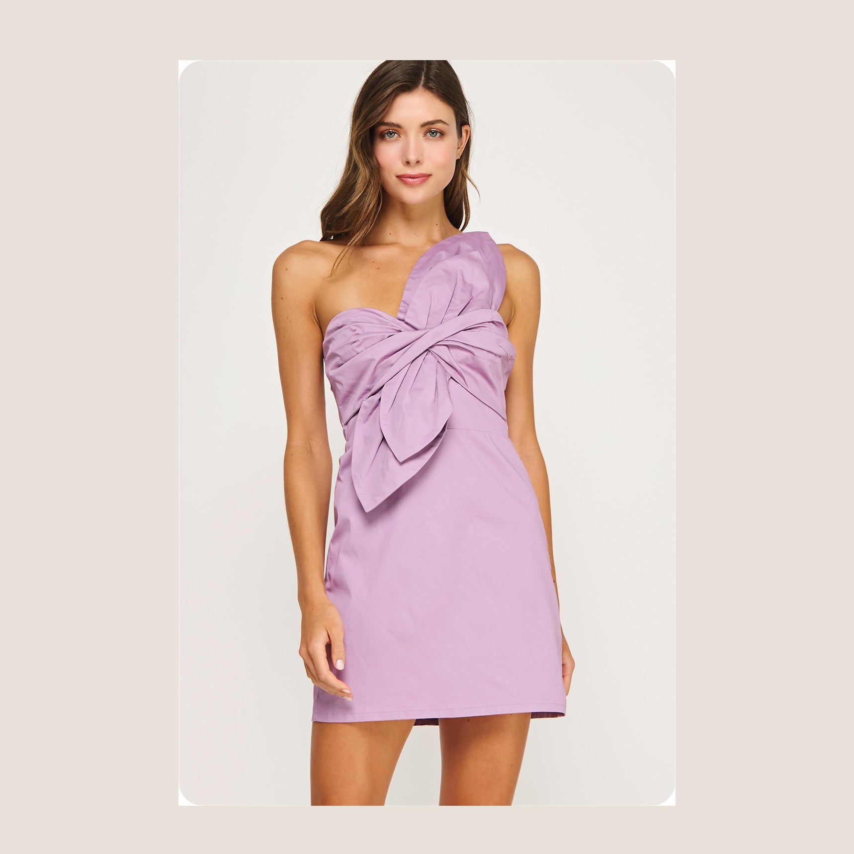 Lilac Knot Mini Dress