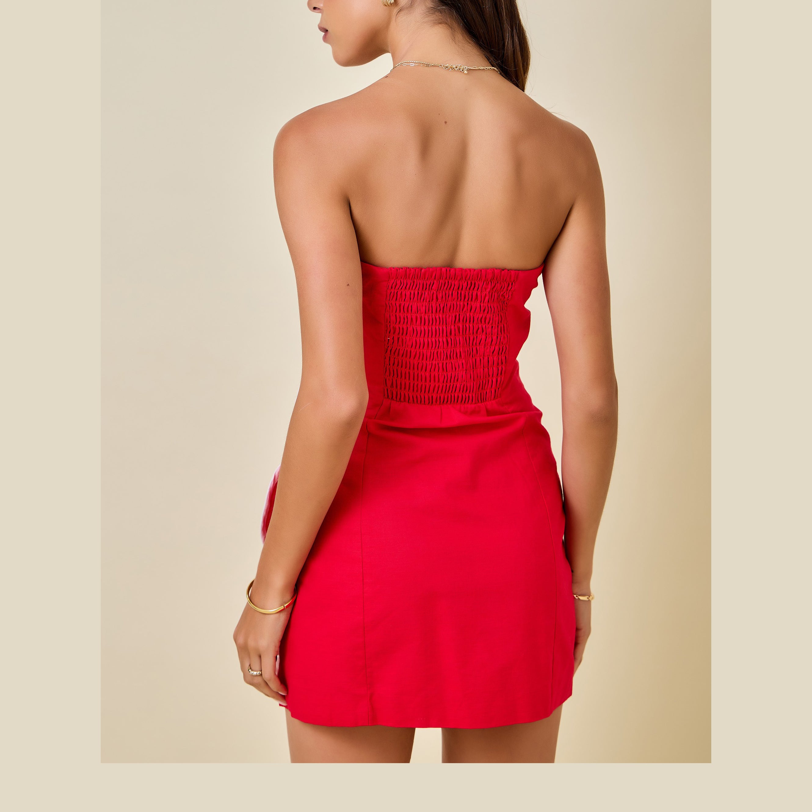 Stegman Strapless Scallop Dress