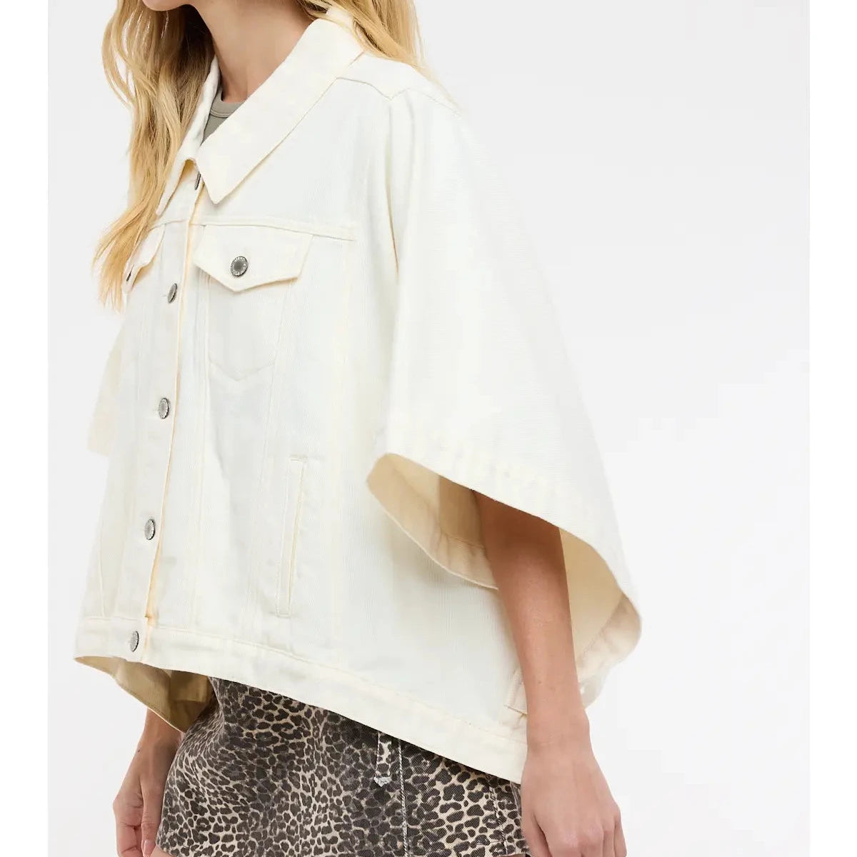 Poncho Jacket Ecru