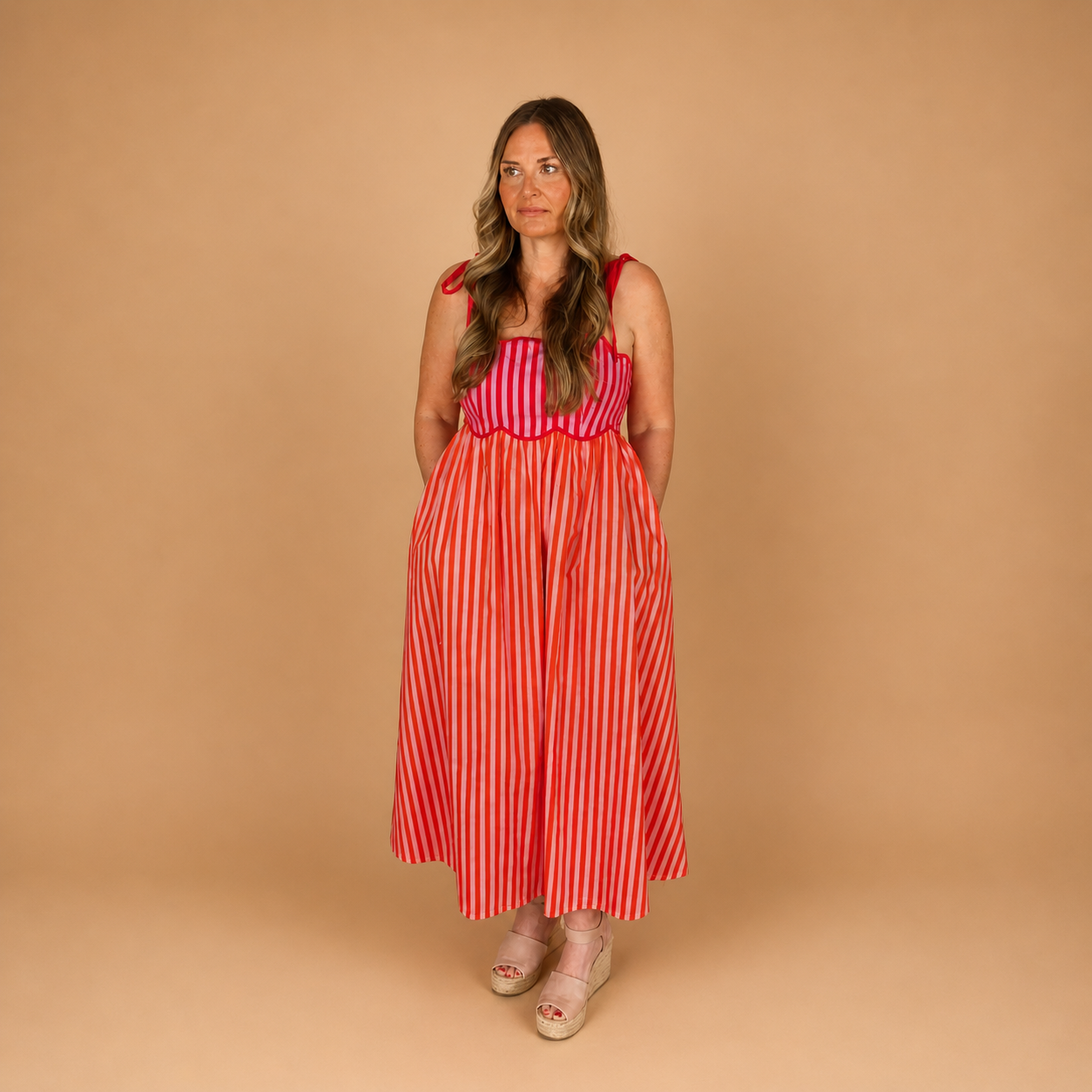 Red Pink Dress
