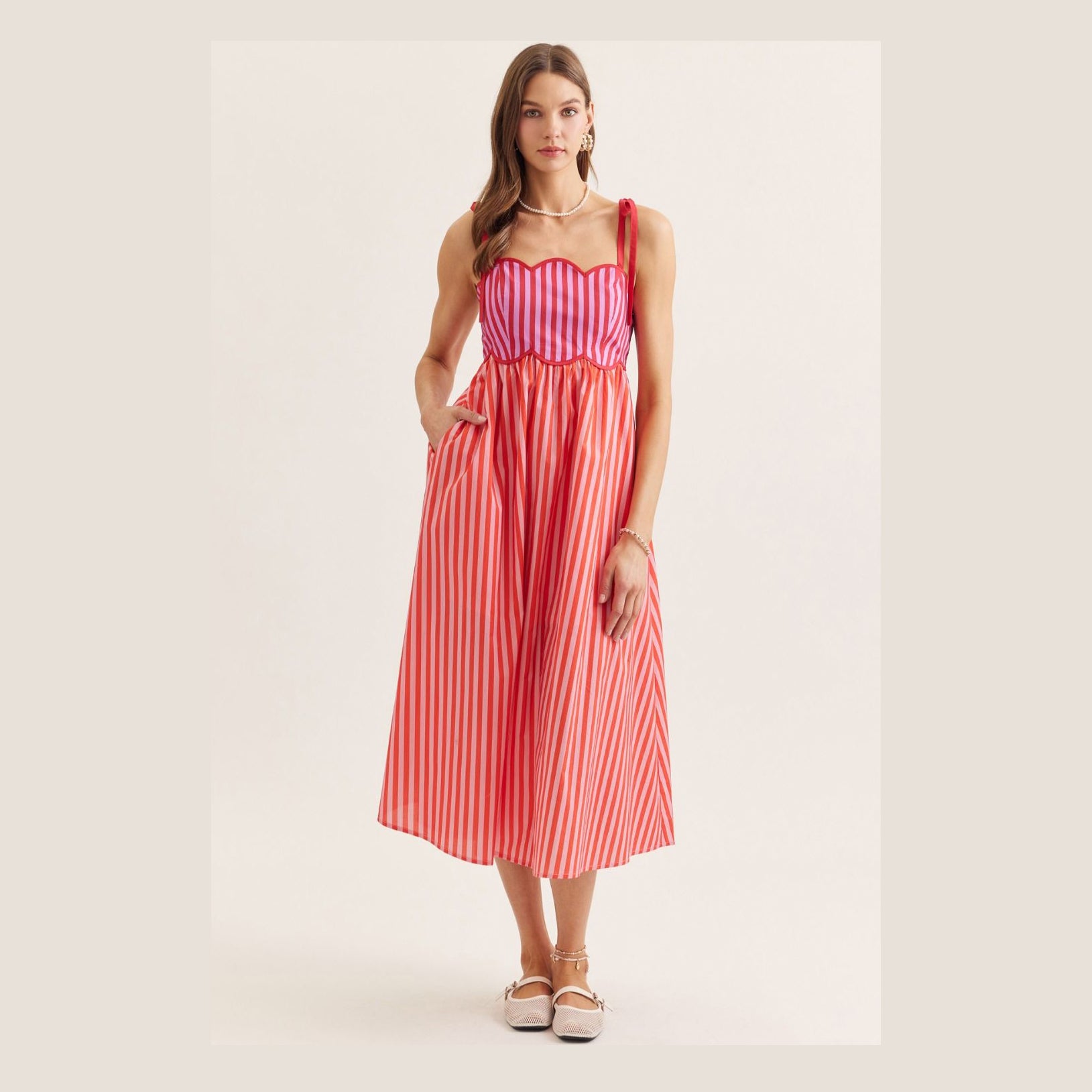 Red Pink Dress