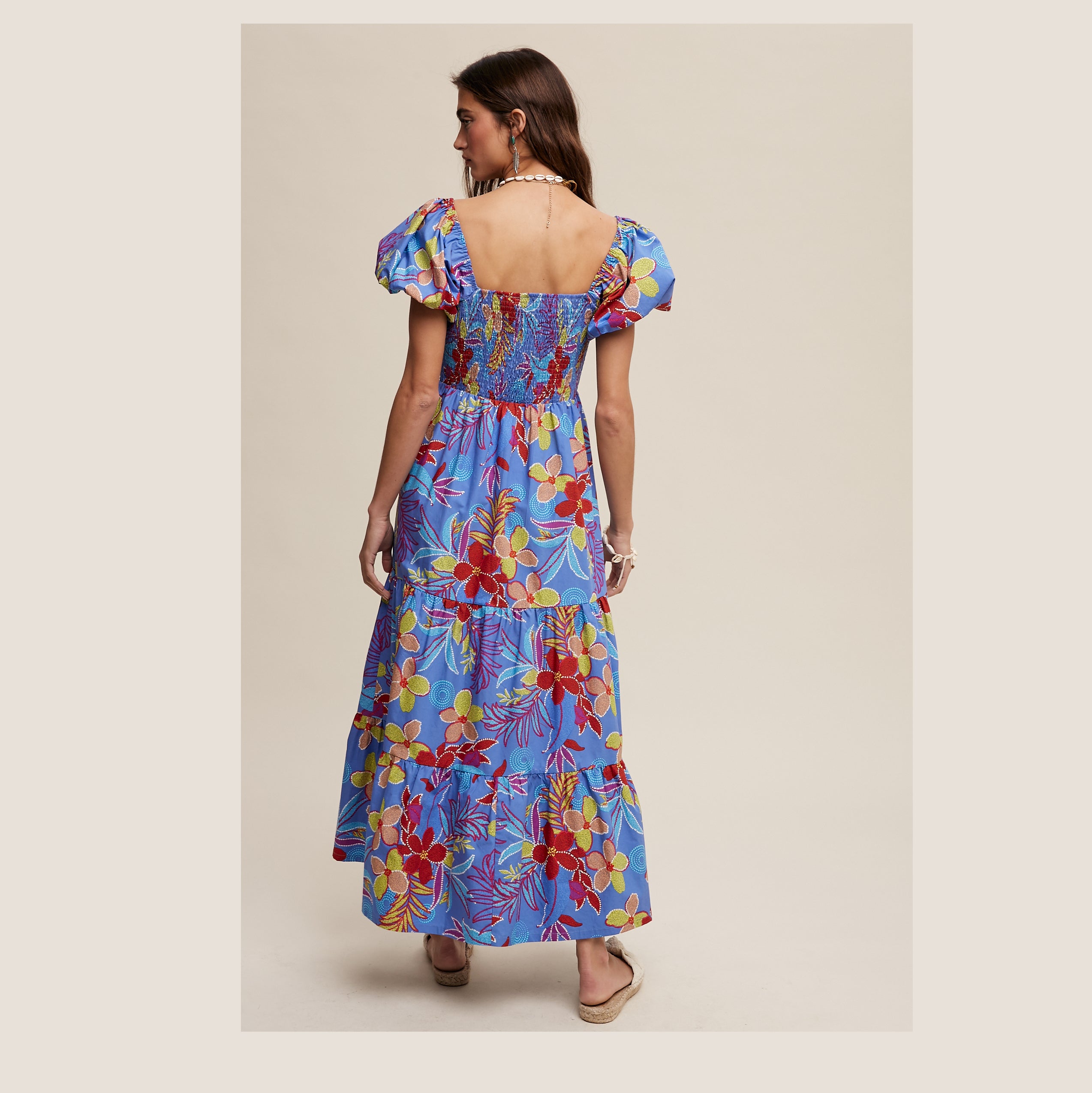 Sapphire Floral Maxi Dress