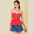 Pearl Polka Dot Peplum